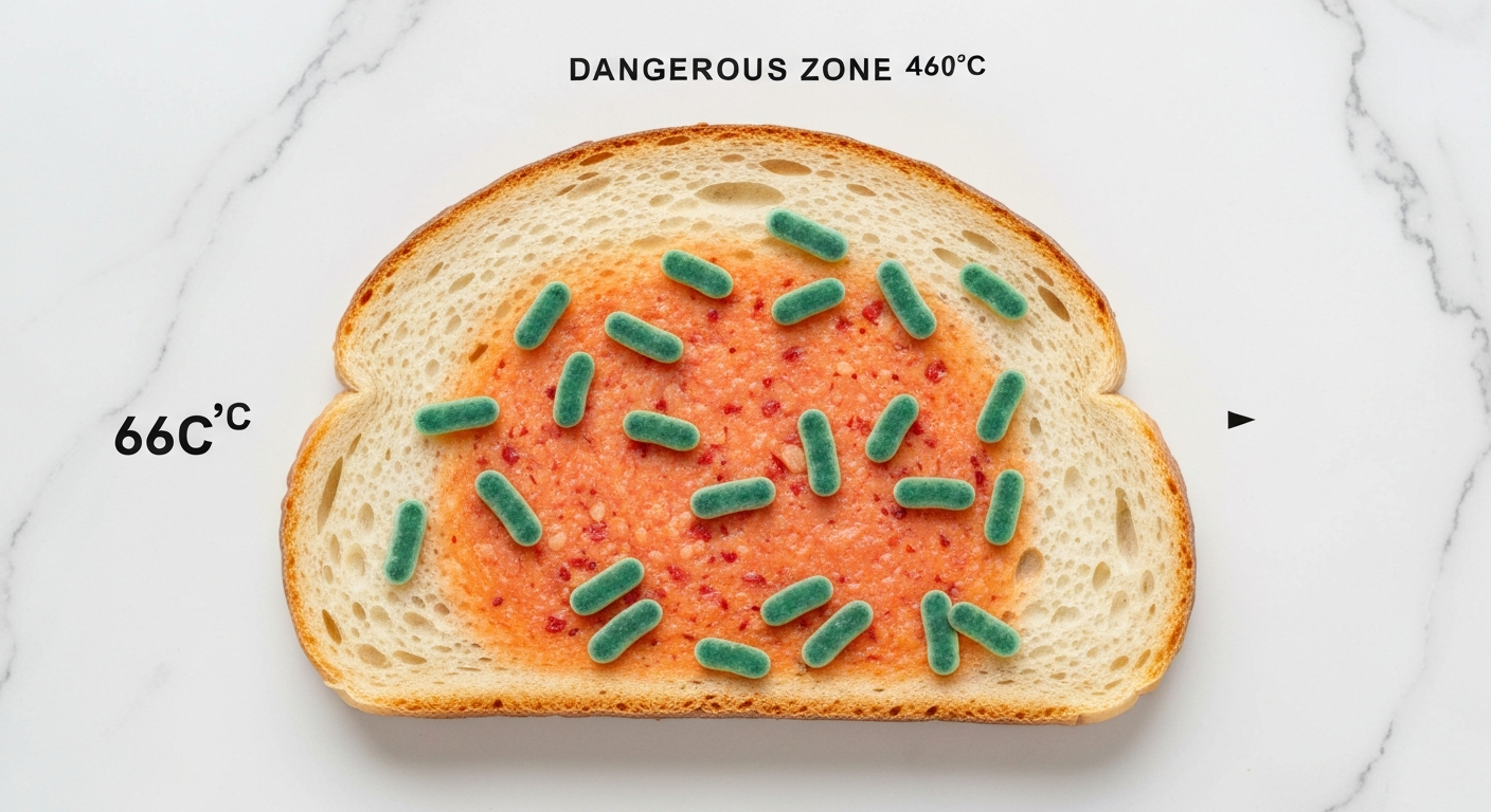 Strefa niebezpiecznych temperatur 4-60°C – jak bakterie namnażają się w żywności