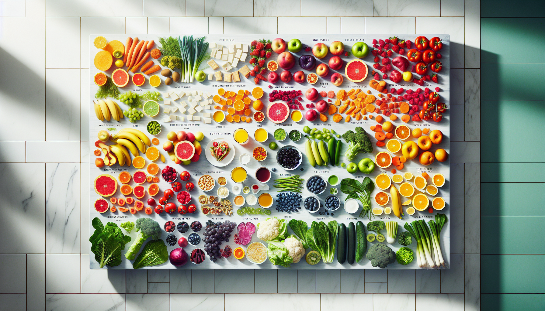 Tabela kalorii owoców i warzyw – pełna lista wartości energetycznych